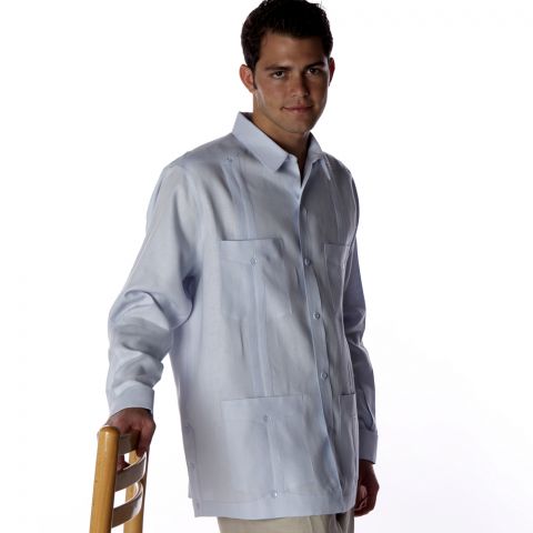 White linen shirt with french outlet cuffs