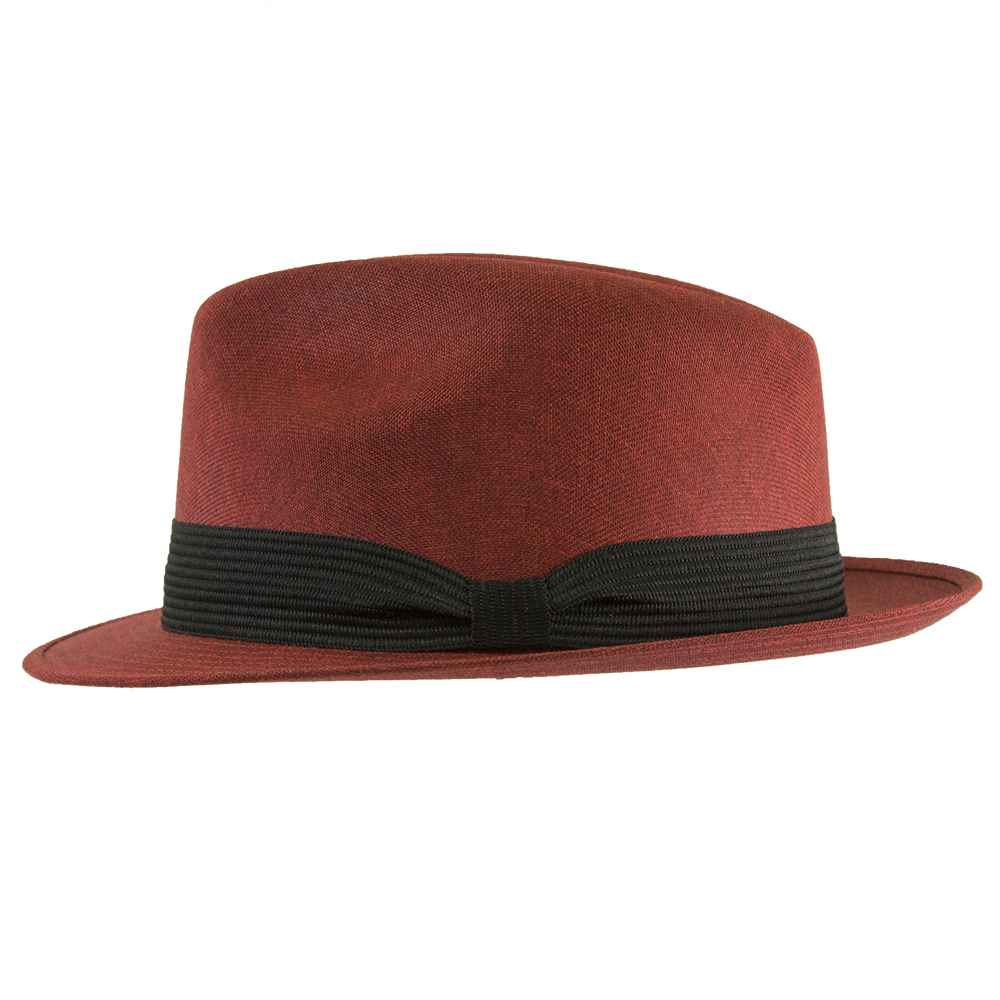 linen fedora hat