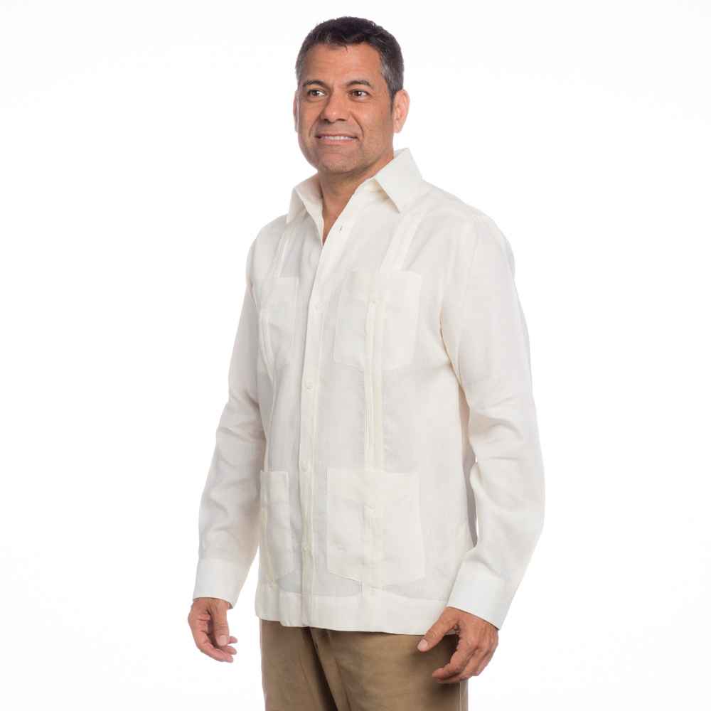 Men's Mexican Wedding Shirt, Linen Guayabera Shirt|On sale today